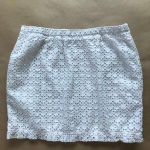 Gap white eyelet skirt